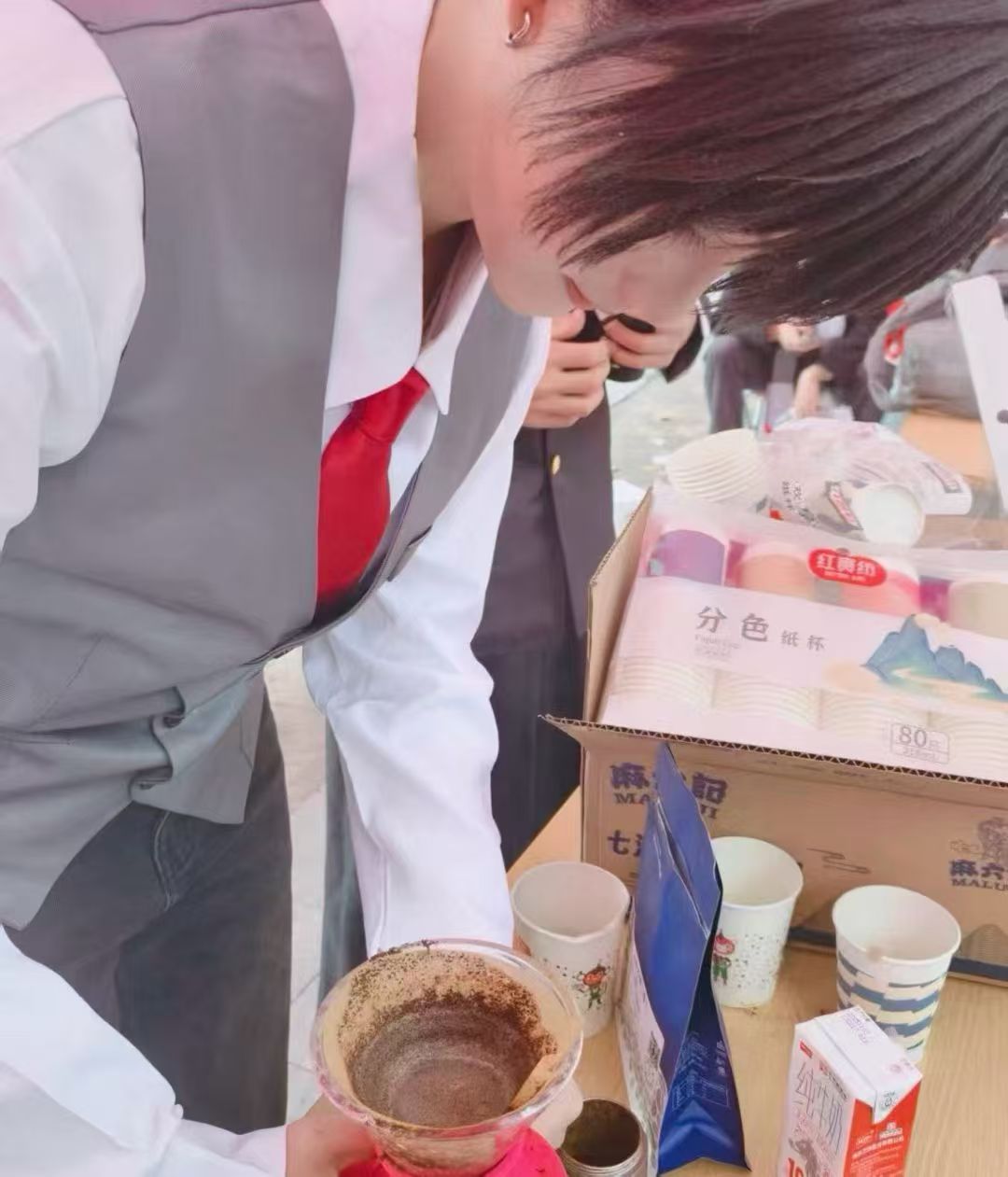 文化节咖啡活动现场照片 完整画面
